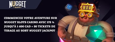 Bonus de bienvenue NuggetSlots Casino