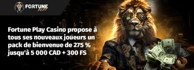 Bonus de bienvenue Fortune Play Casino